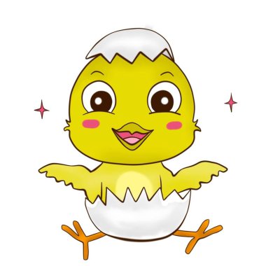 Yumurtadan yeni çıkmış bir civciv kanatlarını çırpıyor