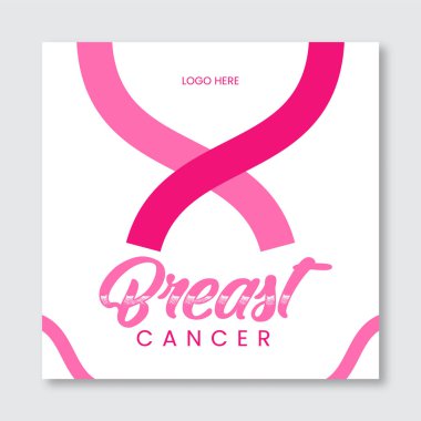 Göğüs kanseri farkındalığı ayı şablonu tamamen düzenlenebilir