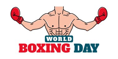 World Boxing Day Banner, Vector design