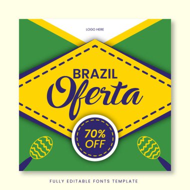 Brazil Sale Offer, Independence Day Poster clipart