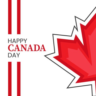 Mutlu Kanada günü poster