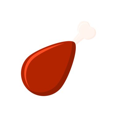 Tavuk Bacağı Vektör simgesi, Clipart, Gıda sembolü