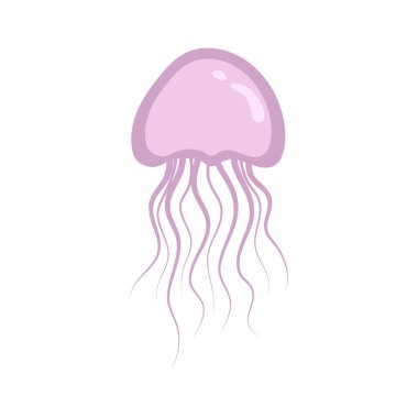 Denizanası vektör simgesi, Clipart, izole edilmiş