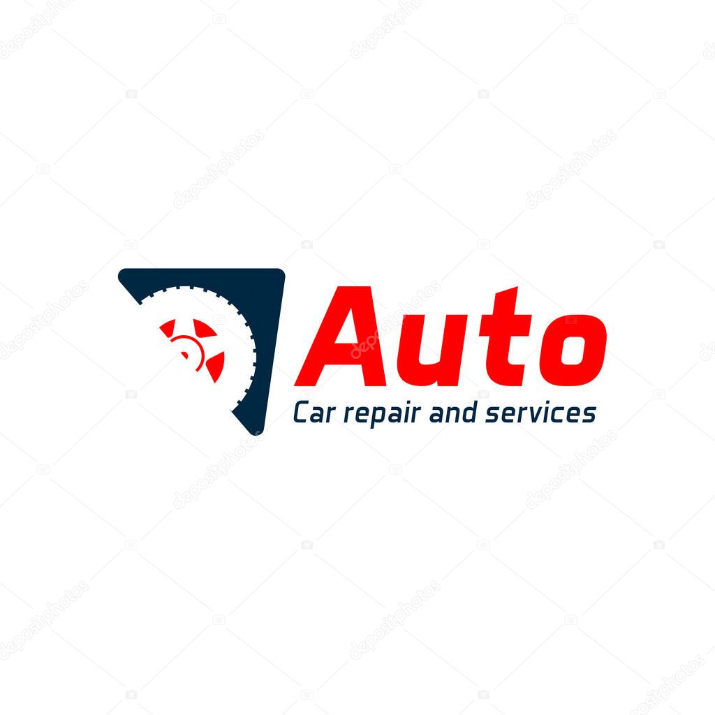 Tire Negative Space Logo, Automobile logo, Car Repair
