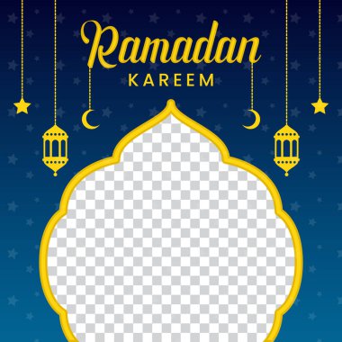 Ramazan Kareem Posteri, Sosyal Medya Postası, Vektör şablonu