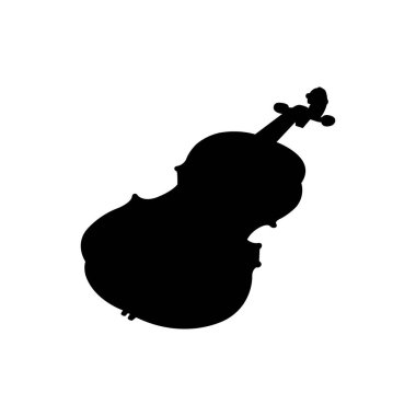 Keman Silüeti Vektör İllüstrasyonu, Müzik Aracı
