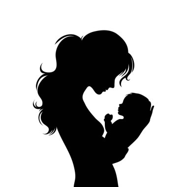 Şefkatle Kucakla: Anneler Günü için Yeni Doğmuş Bebek Silüeti