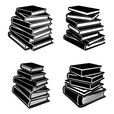 Yığınla kitap, izole edilmiş kitap, yığınla kitap.