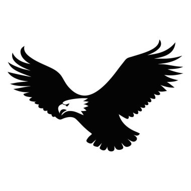 Gökyüzündeki kartal, beyaz arkaplandaki kartal, kartal çizimi