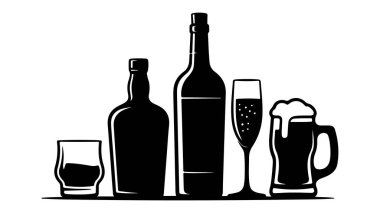 Cesur tipografi ve grafik elementlerle modern el sanatları bira etiketi tasarımı