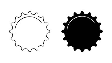 Etiket tasarımı ile modern stilize bira şişesi, siyah beyaz etiketler seti