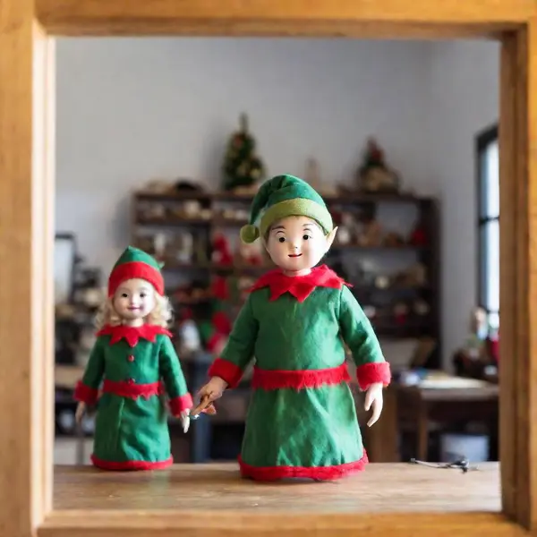Christmas Decorations Form Snowman — Stock Photo, Image