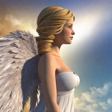 angel angel angel in the sky clipart