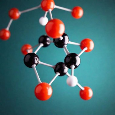 extreme close-up molecule mode clipart