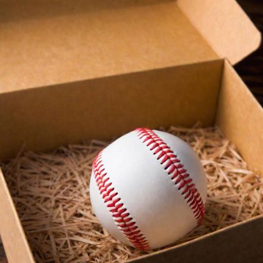 baseball and a ball on the floor clipart