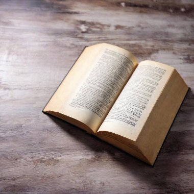 bible on wooden table clipart