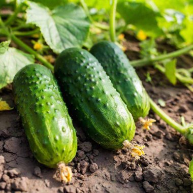 cucumbers on the bed clipart