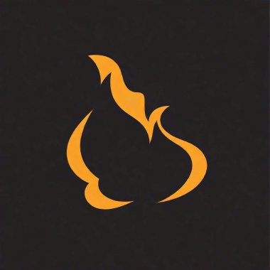 burning flame icon. flat illustration of burning fire vector icon for web. clipart