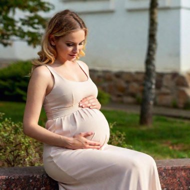 young woman in a white dress clipart