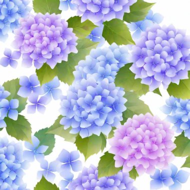 seamless pattern with blue flower. floral background clipart