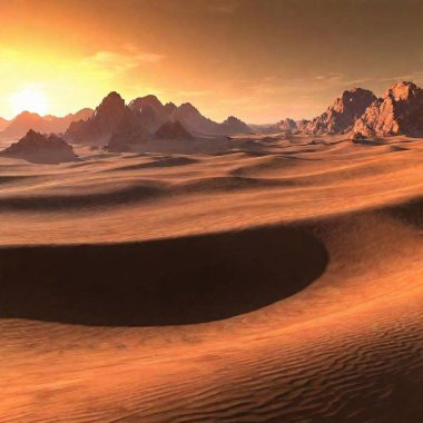 3 d rendering of alien planet - planet clipart