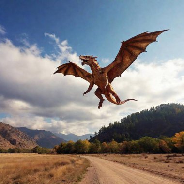 dragon in flight, in the style of Boris Vallejo clipart