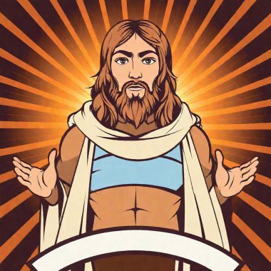 jesus is praying with jesus christ clipart