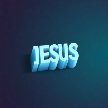 jesus christ text on abstract background. clipart