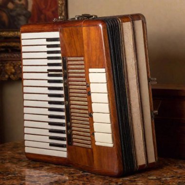 old accordion, musical instrument. music instrument clipart