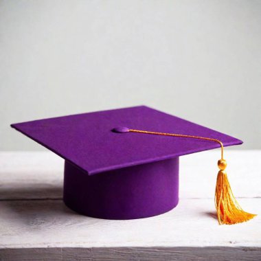 graduation cap with a bow clipart