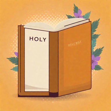 bible. bible book. holy bible. vector illustration clipart