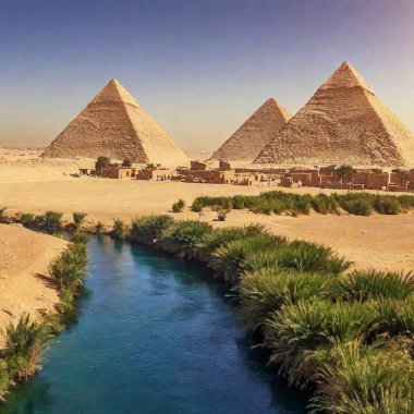 pyramids and pyramids in egypt clipart