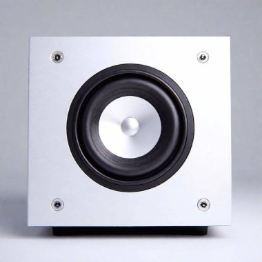 modern, cool looking sound speaker over a white background clipart