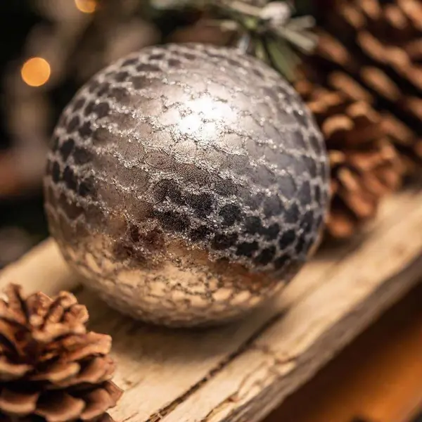 Design Extreme Macro Photo Winter Solstice Mantel Decorations Apply Rack — Stock Photo, Image