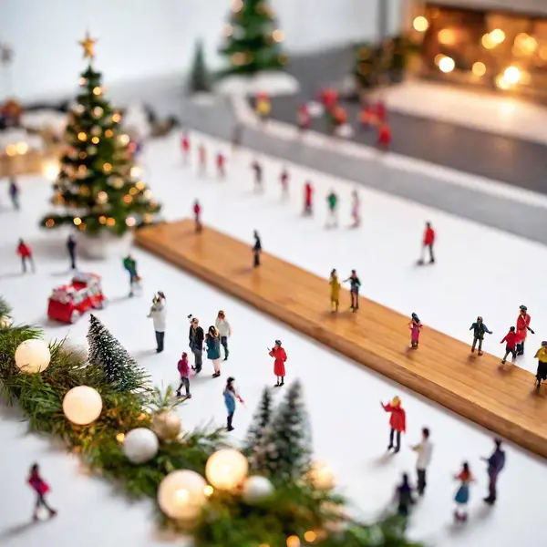 Christmas Background People Decorations — Stock Photo, Image