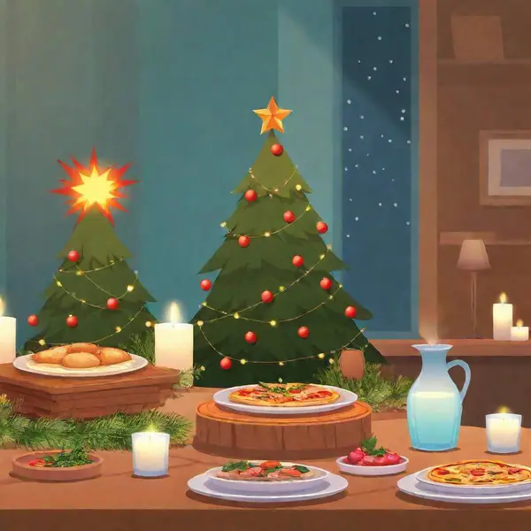 Christmas Tree Candles Christmas Tree — Stock Photo, Image