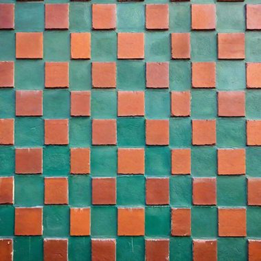 a high-resolution brick wall texture background with a geometric pattern. Arrange the bricks in a non-traditional layout with contrasting colors and textures to achieve a unique, modern design. clipart