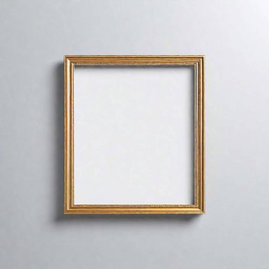 picture frame set on wall background stock illustration clipart