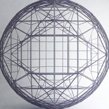 A 3D wireframe texture with intricate, interconnected lines creating a complex, web-like structure clipart