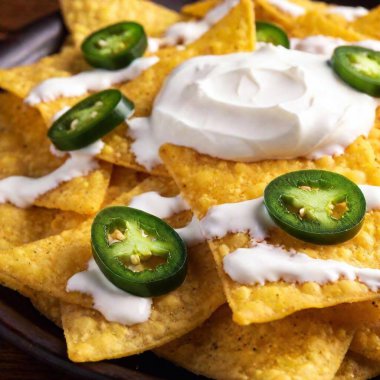 homemade mexican chili nachos clipart