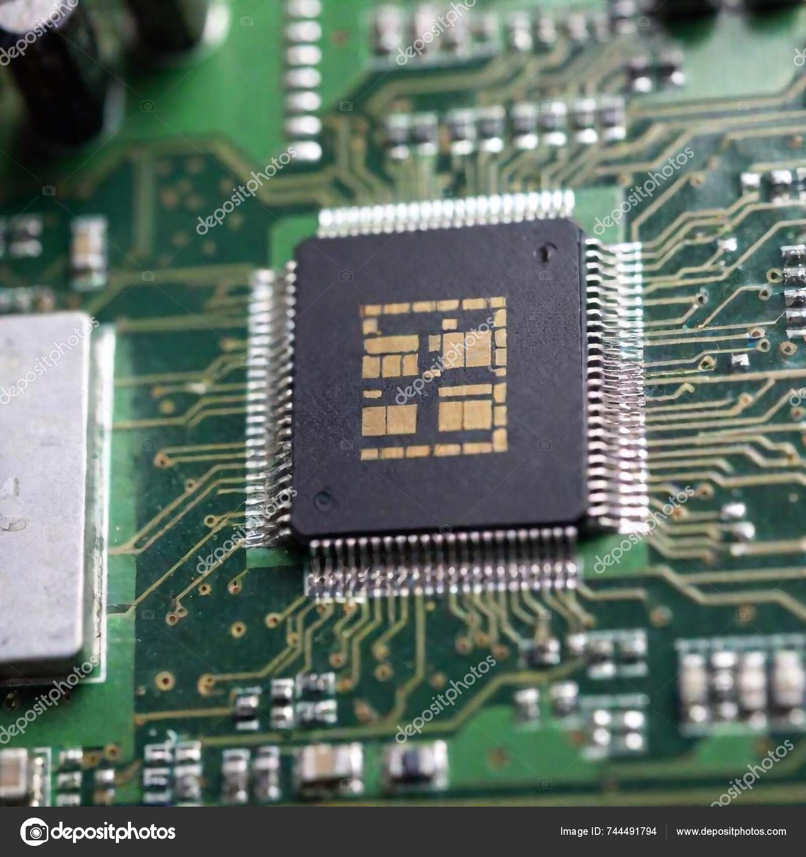 Electronic Processor Microchip — Stock Photo © Depositphotos AI #744491794