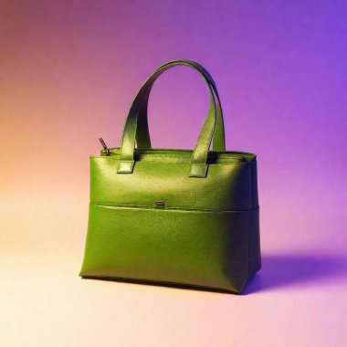 a vibrant, colorful bag against a neutral or monochromatic background. Use lighting to make the color of the bag stand out and create a striking contrast that draws attention to its hue and design clipart