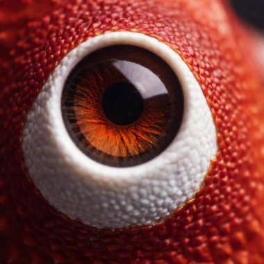 extreme macro eye of red dragon  clipart