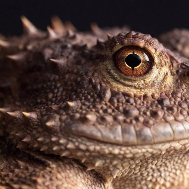 Extreme macro of a horned toad's eye clipart