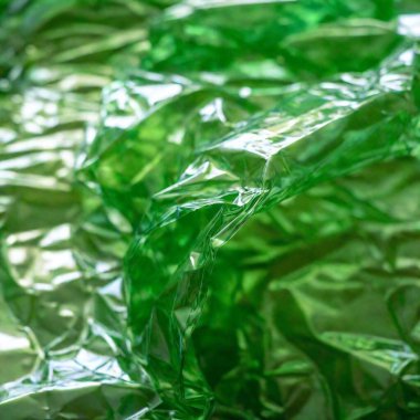 Macro of a plastic food wrapper, highlighting the crinkles and texture. clipart