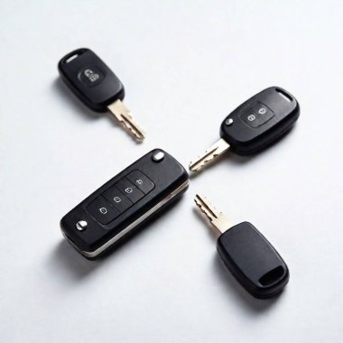 car keys isolated on white background clipart