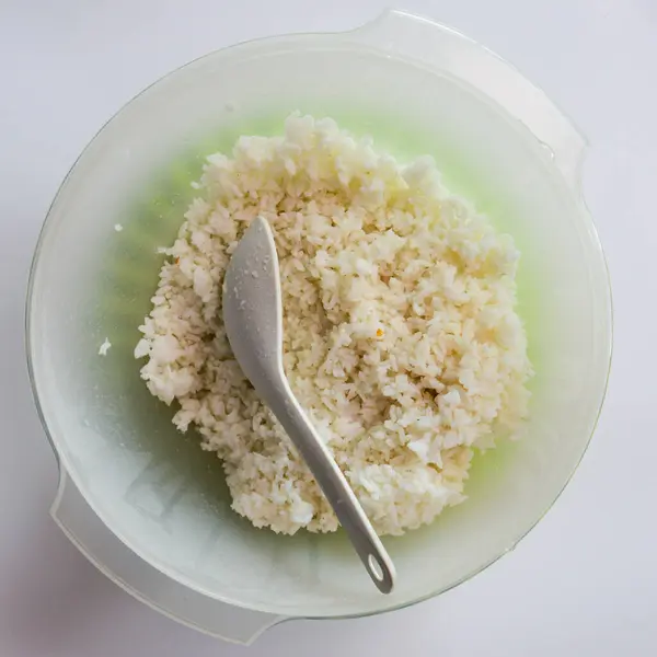 stock image Rice in a large bowl