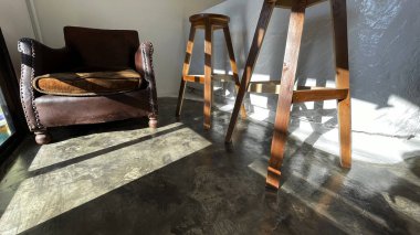 Güneş Işıklı Kanepe Sandalyesi, Sandalyeler ve Masa Büyük pencereli Kafe Sandalyesi