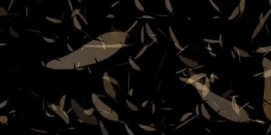 Tüy Düşüşü, hayali bereketli fraktal doku resmi soyut arkaplan