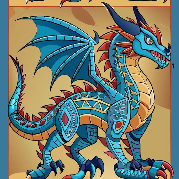 stock vector Vector artwork of Dragon